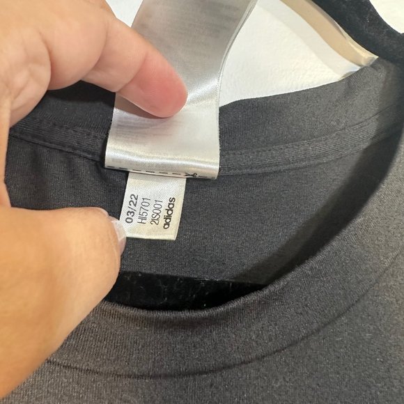 Adidas Black Aeroready training workout minimal tee 1X - Picture 8 of 11